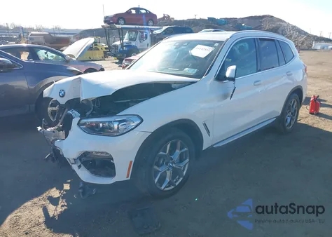 2021 BMW X3 Sdrive30I z USA, uszkodzony, nr VIN 5UXTY3C09M9E85535
